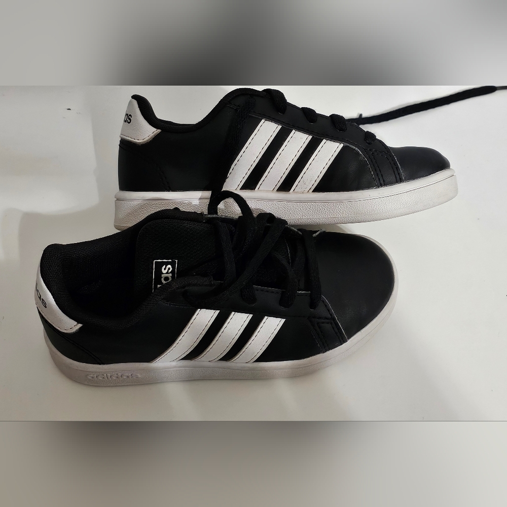 adidas Kids Shoes Black and White